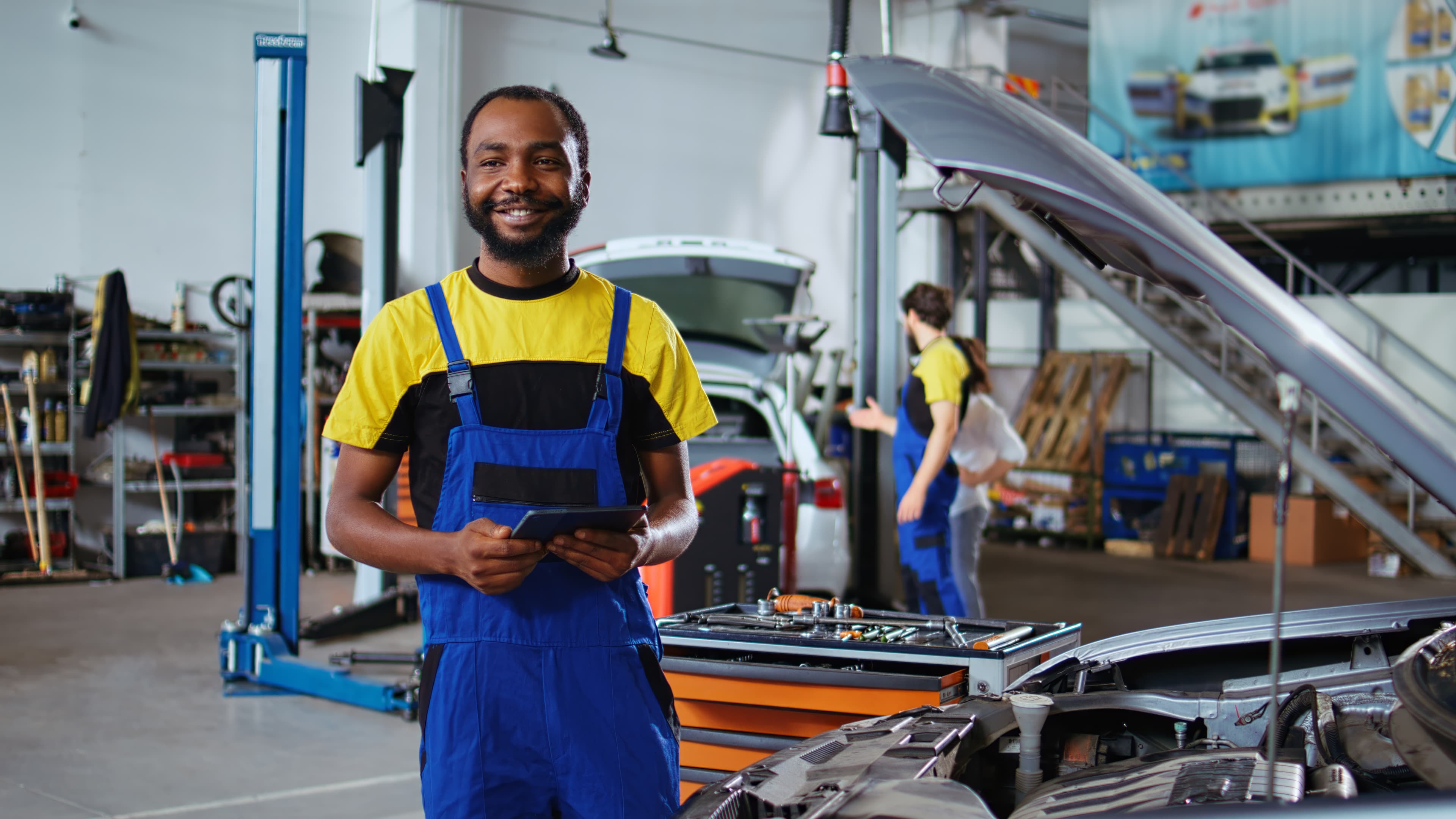 Workshop maintenance on a client car